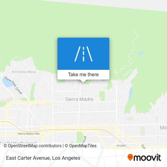 East Carter Avenue map