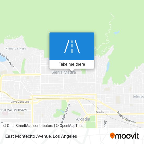 East Montecito Avenue map