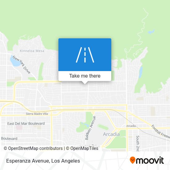 Esperanza Avenue map