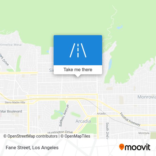 Mapa de Fane Street