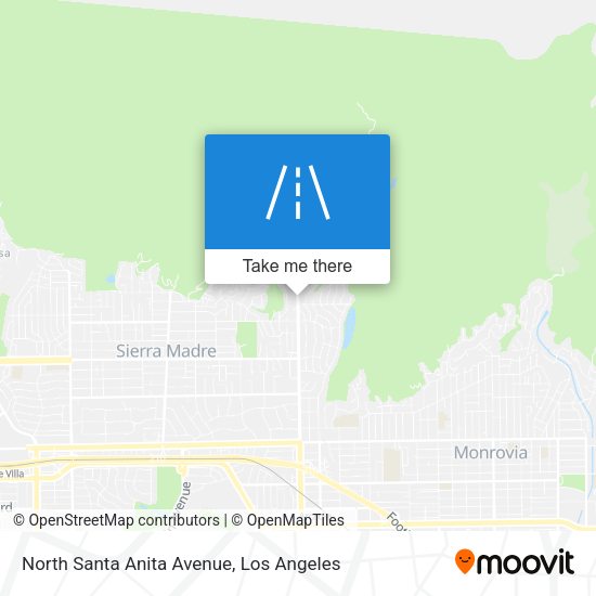 Mapa de North Santa Anita Avenue
