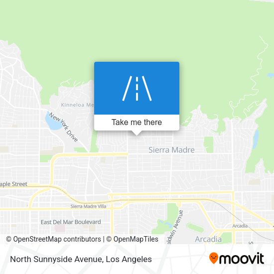 Mapa de North Sunnyside Avenue