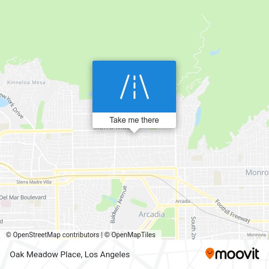 Oak Meadow Place map