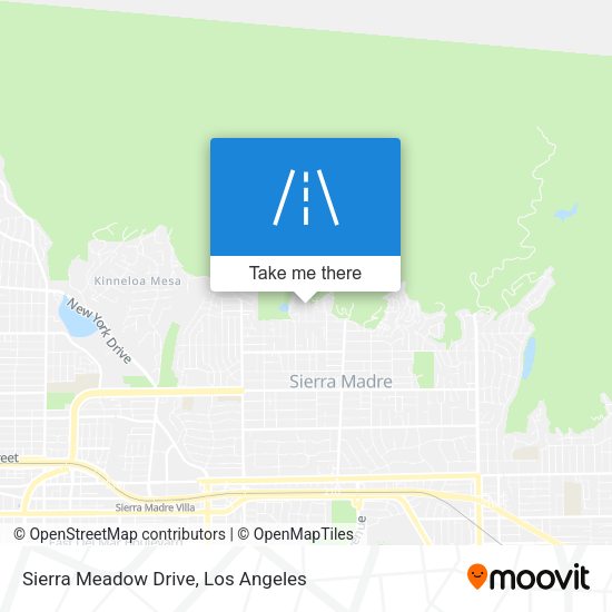 Sierra Meadow Drive map