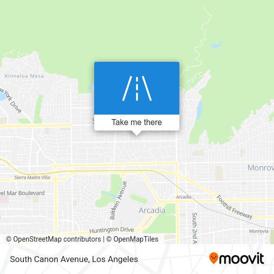 South Canon Avenue map