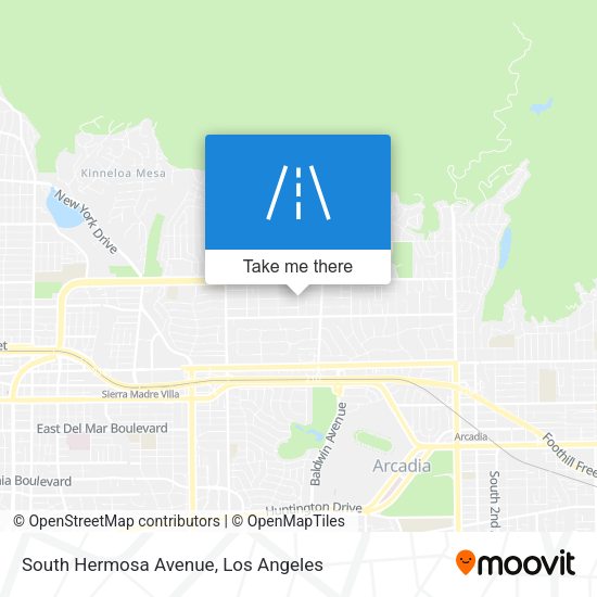 Mapa de South Hermosa Avenue