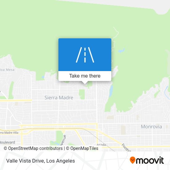 Valle Vista Drive map