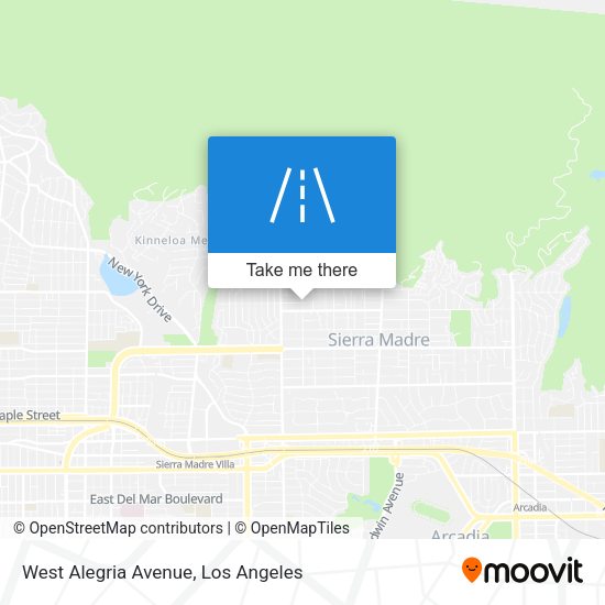 West Alegria Avenue map