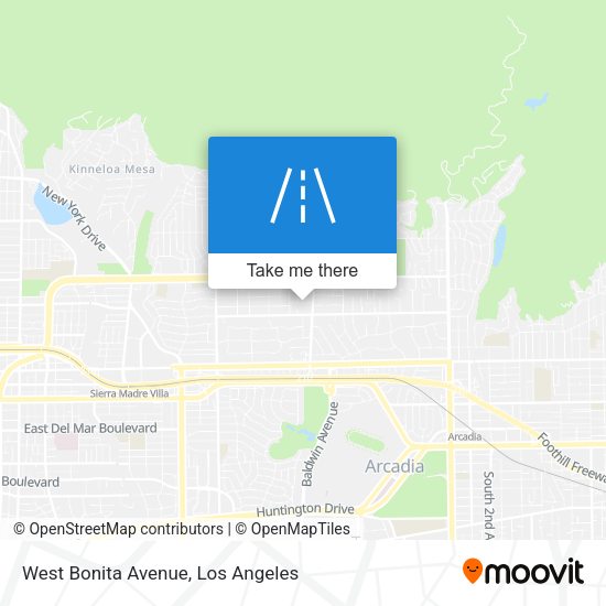 Mapa de West Bonita Avenue