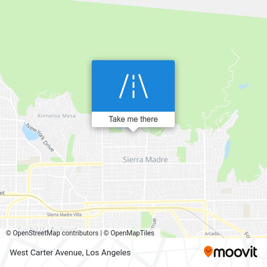 West Carter Avenue map