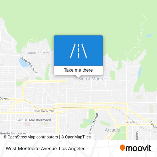 Mapa de West Montecito Avenue