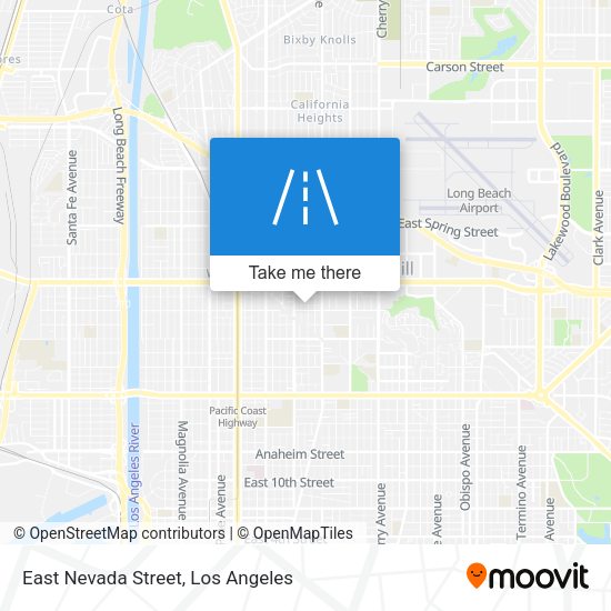 East Nevada Street map