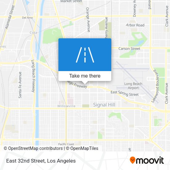 East 32nd Street map