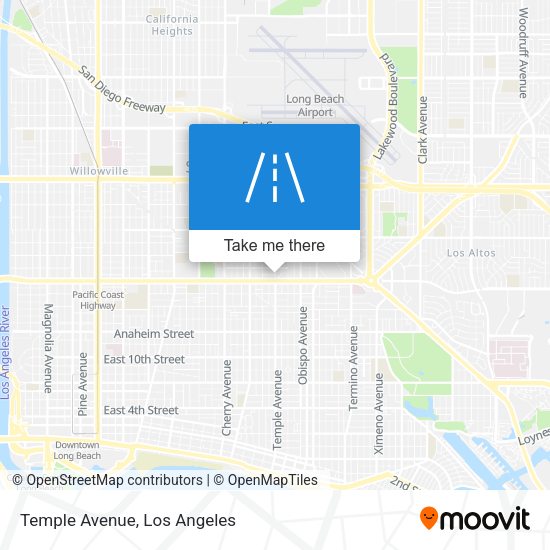 Temple Avenue map