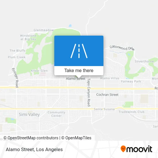 Alamo Street map