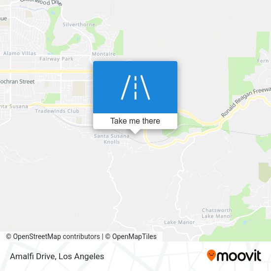 Amalfi Drive map