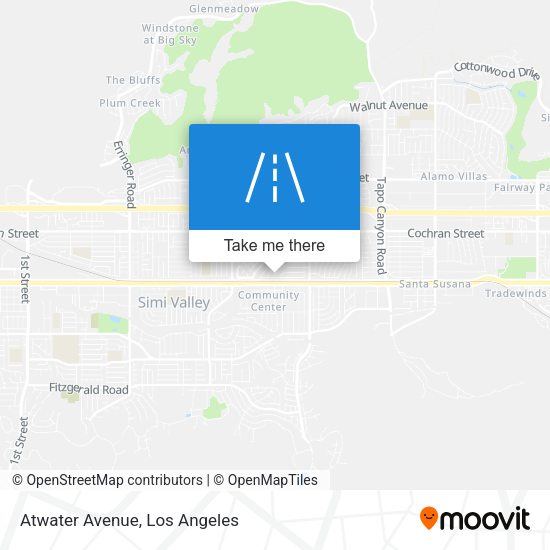 Mapa de Atwater Avenue