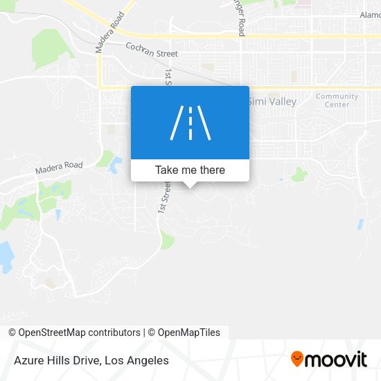 Azure Hills Drive map