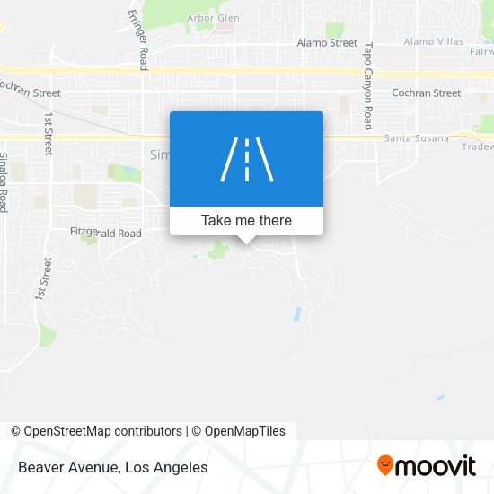 Mapa de Beaver Avenue