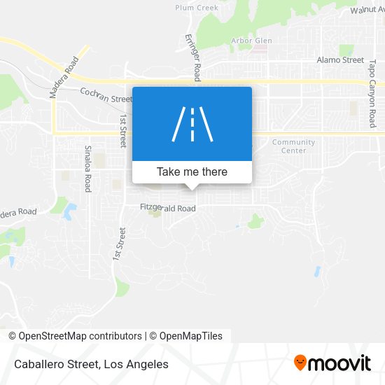 Caballero Street map