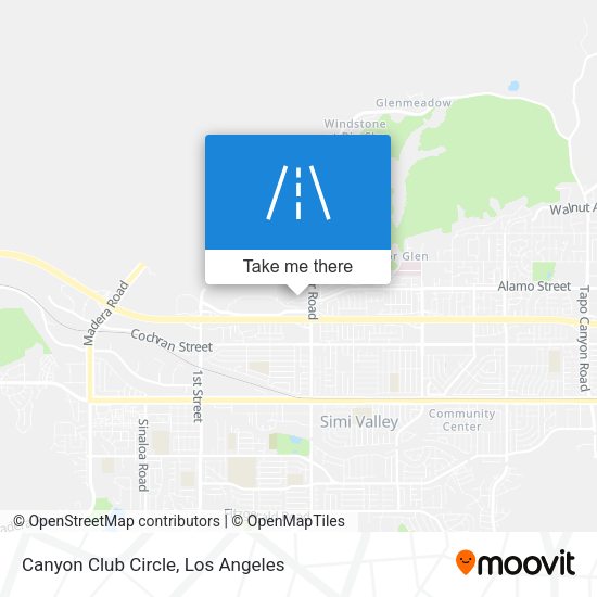 Canyon Club Circle map