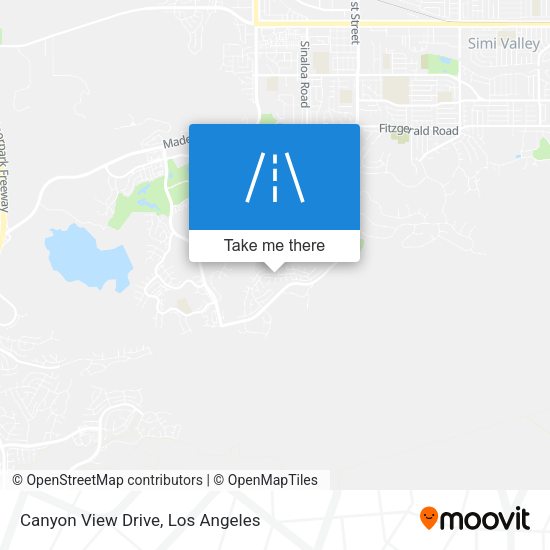 Canyon View Drive map