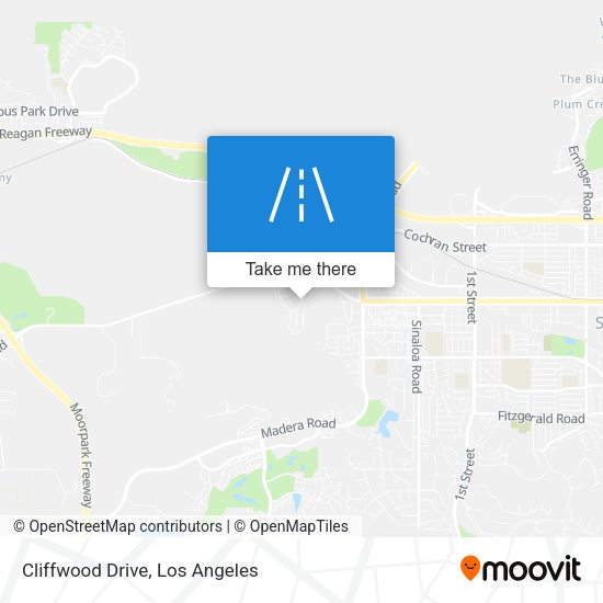 Mapa de Cliffwood Drive