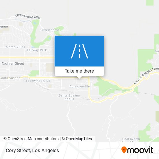 Mapa de Cory Street