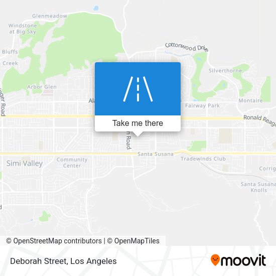 Mapa de Deborah Street