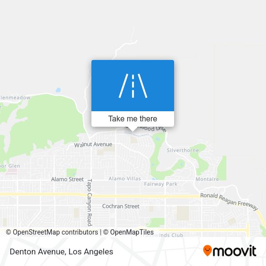 Denton Avenue map