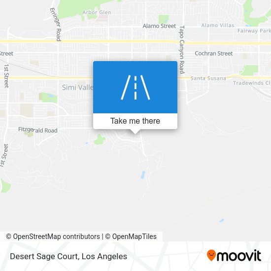 Desert Sage Court map