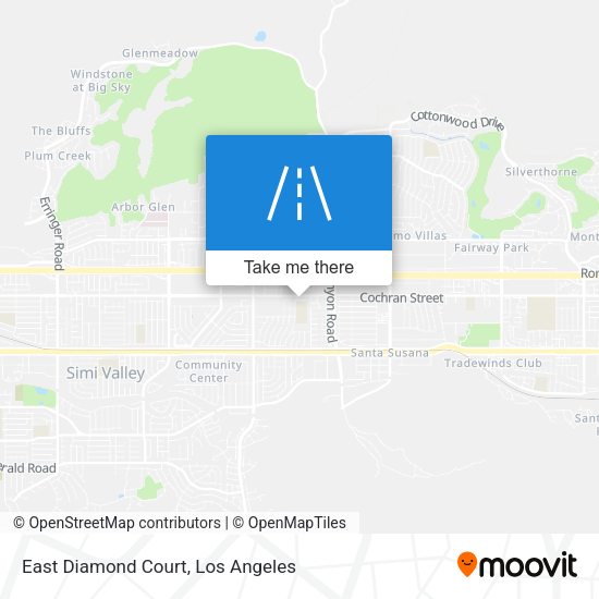 Mapa de East Diamond Court