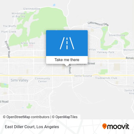 East Diller Court map