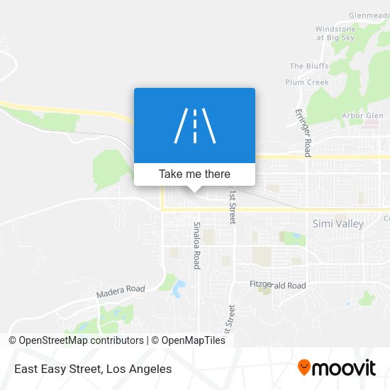 East Easy Street map