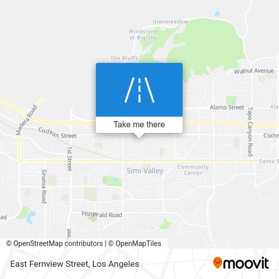East Fernview Street map