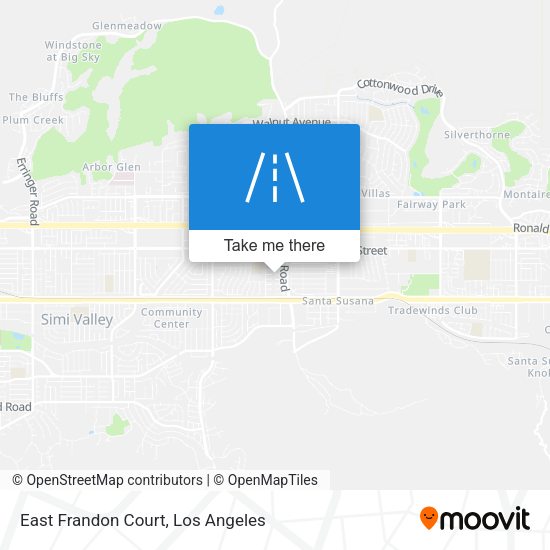 East Frandon Court map