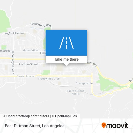 East Pittman Street map