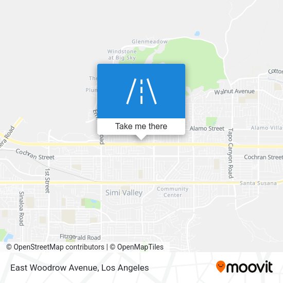 East Woodrow Avenue map