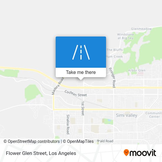 Flower Glen Street map
