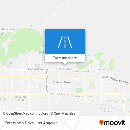 Fort Worth Drive map