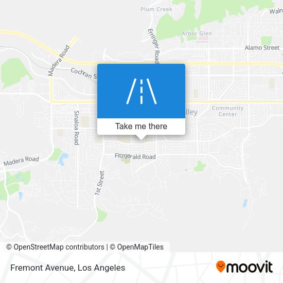 Mapa de Fremont Avenue