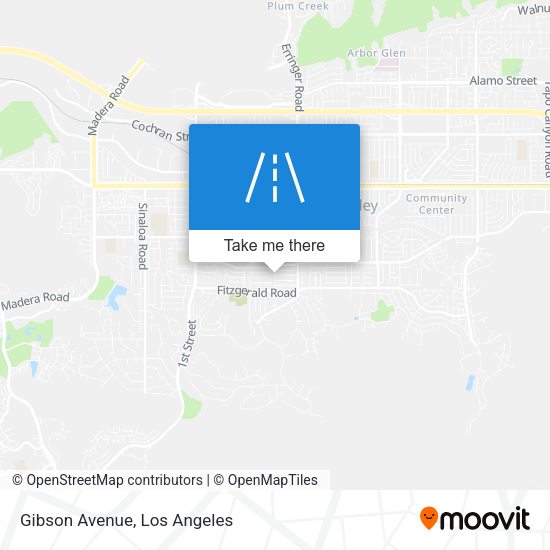 Mapa de Gibson Avenue