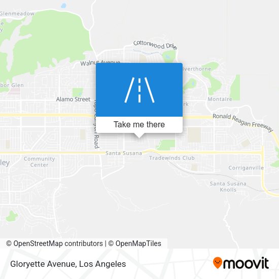 Mapa de Gloryette Avenue