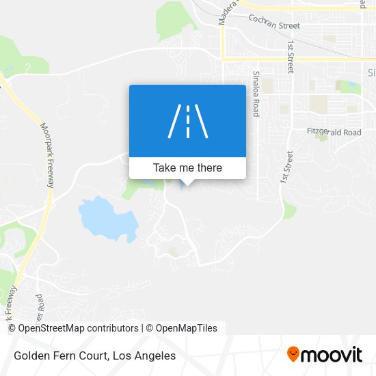 Golden Fern Court map