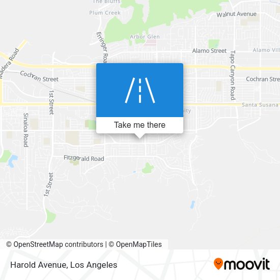 Harold Avenue map