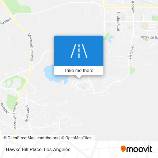 Hawks Bill Place map