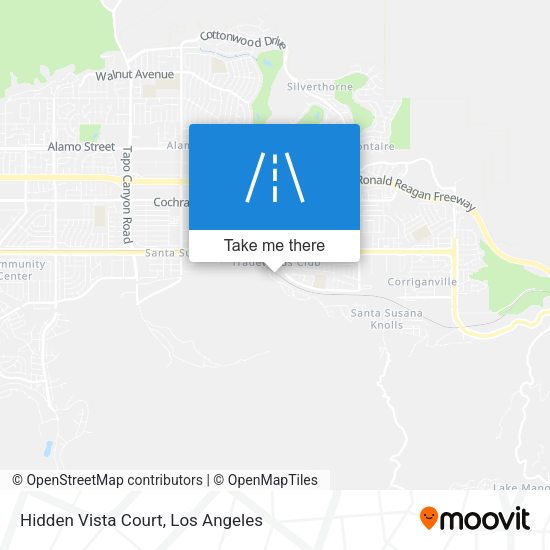 Hidden Vista Court map