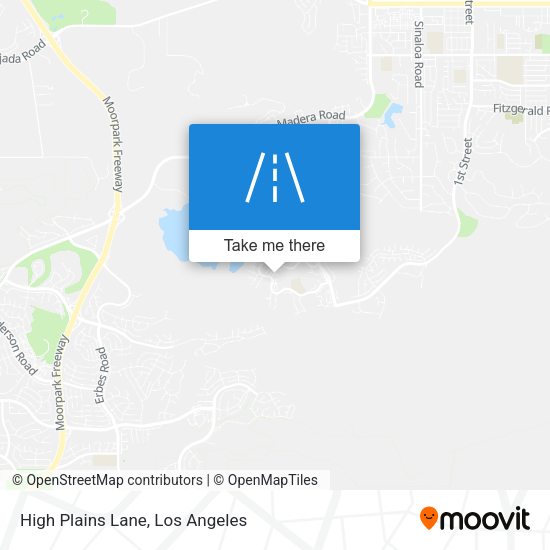 High Plains Lane map