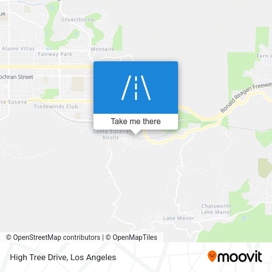 High Tree Drive map