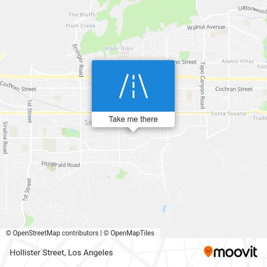 Hollister Street map